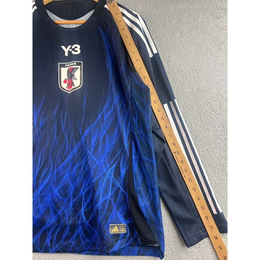 Adidas Y-3 Yohji Yamamoto Japan National Team Jersey Long Sleeve Blue Slim